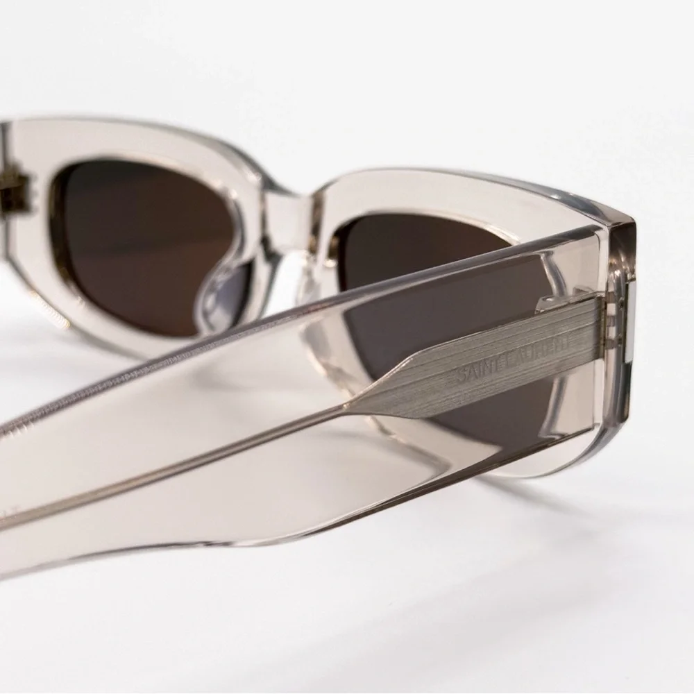 NEW SAINT LAURENT SL697 003 CLEAR GRAY UNISEX SUNGLASSES SAINT LAURENT SL 697
